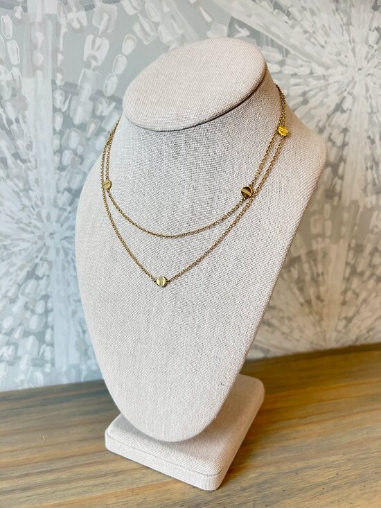 Gorjana Jewelry - Gorjana Screw Head Gold Plated Long Chain Layering Necklace - MSRP $89 Preloved